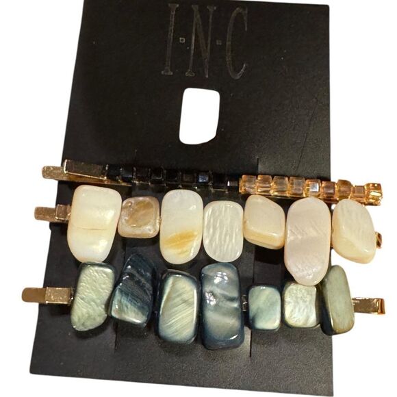 INC International Concepts Gold and Black Hair pin set - Picture 2 of 3